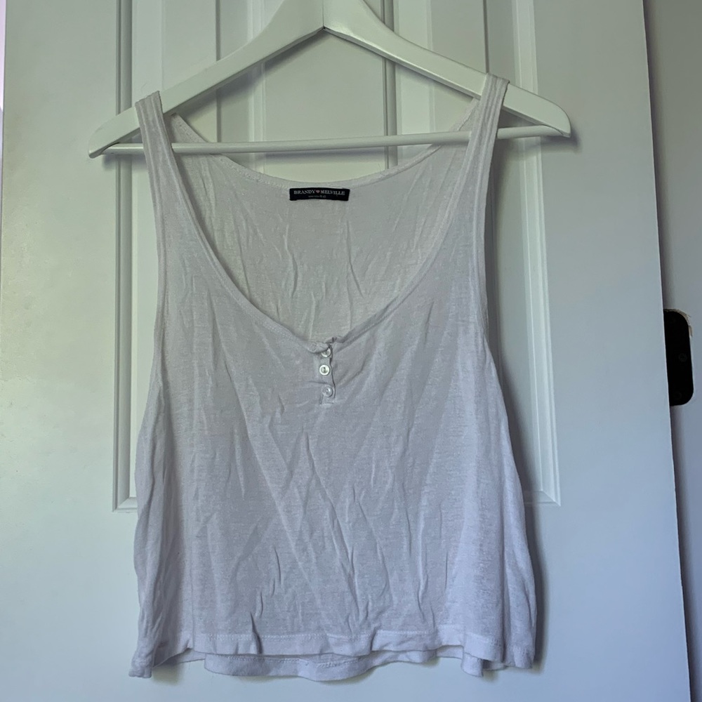 Brandy Melville White Crop Top